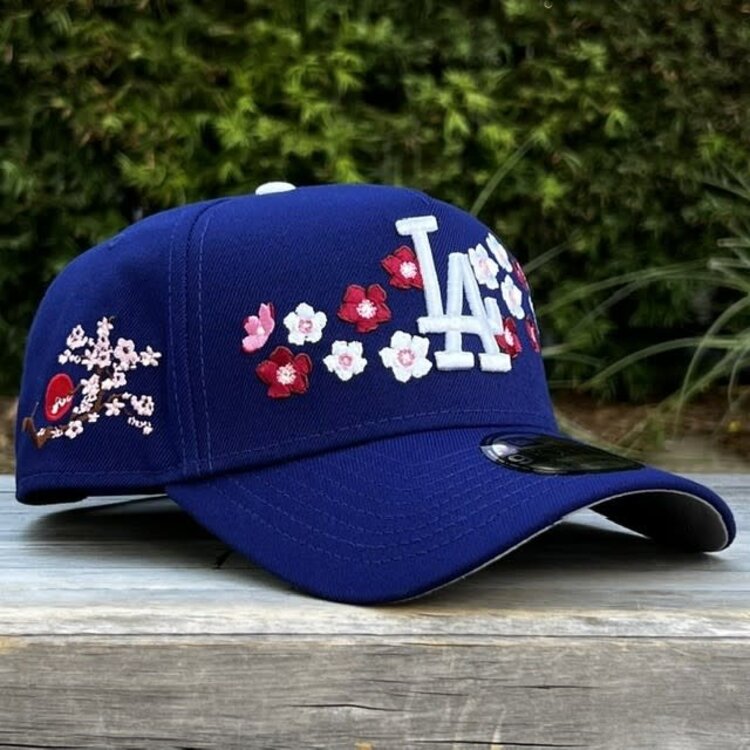 New Era LA Dodgers Royal Cherry Blossoms Logo & SP 940 a-frame