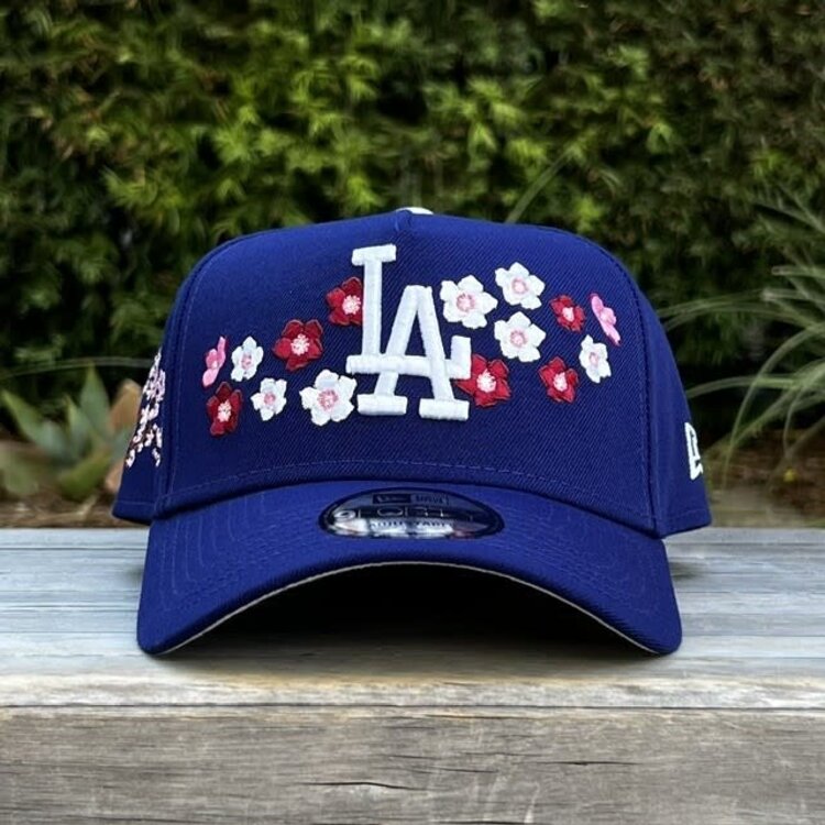 New Era LA Dodgers Royal Cherry Blossoms Logo & SP 940 a-frame