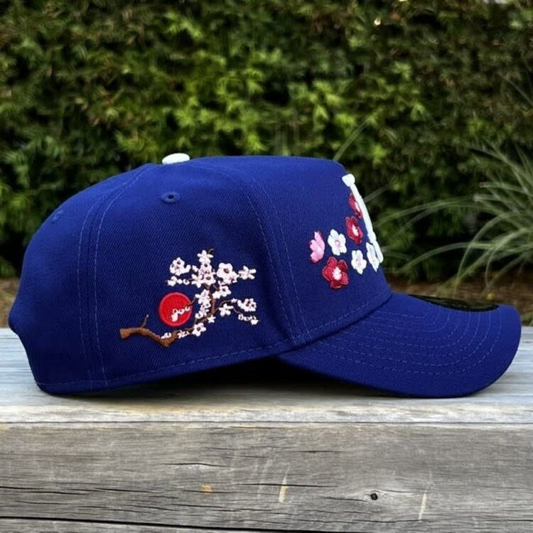 New Era LA Dodgers Royal Cherry Blossoms Logo & SP 940 a-frame