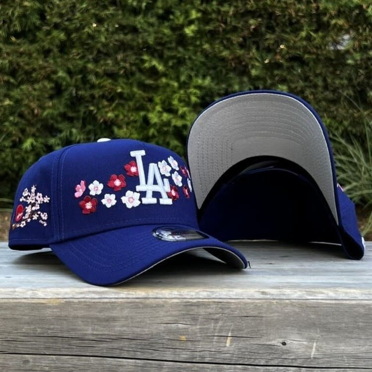 New Era LA Dodgers Royal Cherry Blossoms Logo & SP 940 a-frame