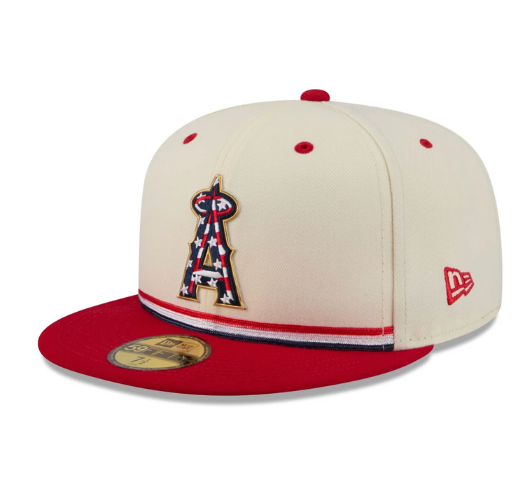 New Era Angels 2026 4th of July Ivory/Scarlet