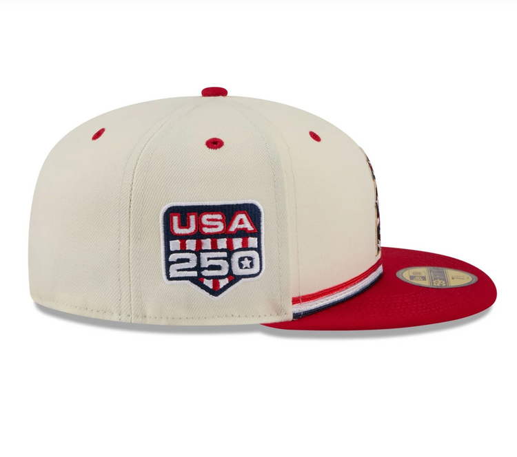 New Era Angels 2026 4th of July Ivory/Scarlet