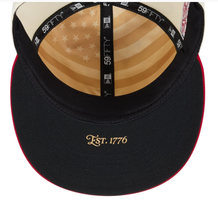 New Era Angels 2026 4th of July Ivory/Scarlet