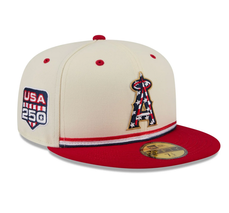 New Era Angels 2026 4th of July Ivory/Scarlet