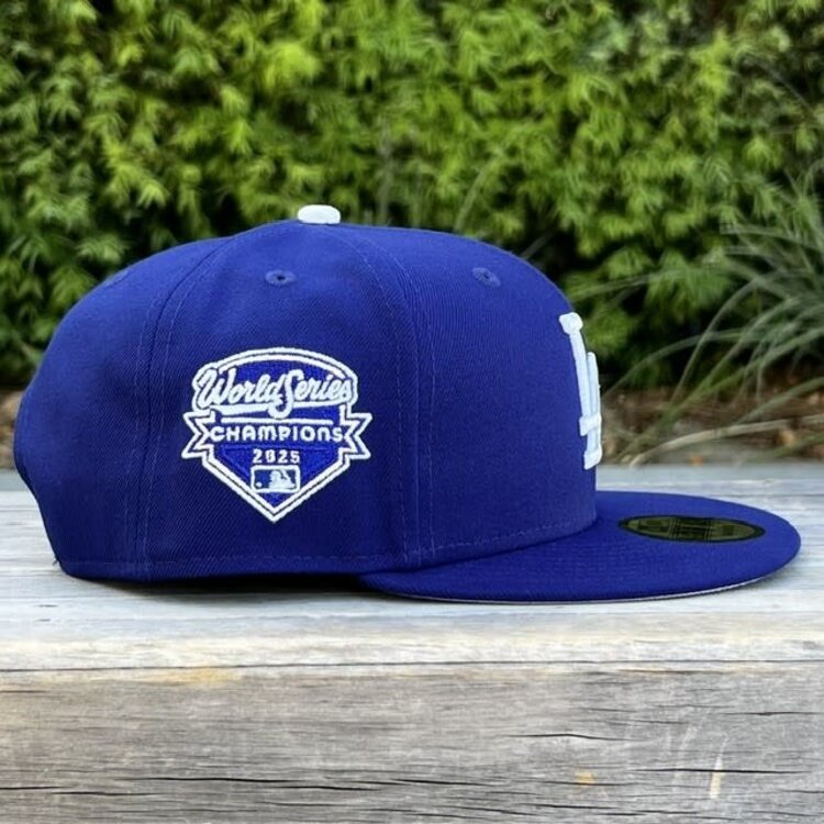 New Era LA Dodgers Royal Metallic 2025 WS Champs Side Patch 950 Snapback