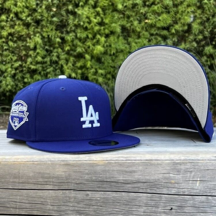 New Era LA Dodgers Royal Metallic 2025 WS Champs Side Patch 950 Snapback