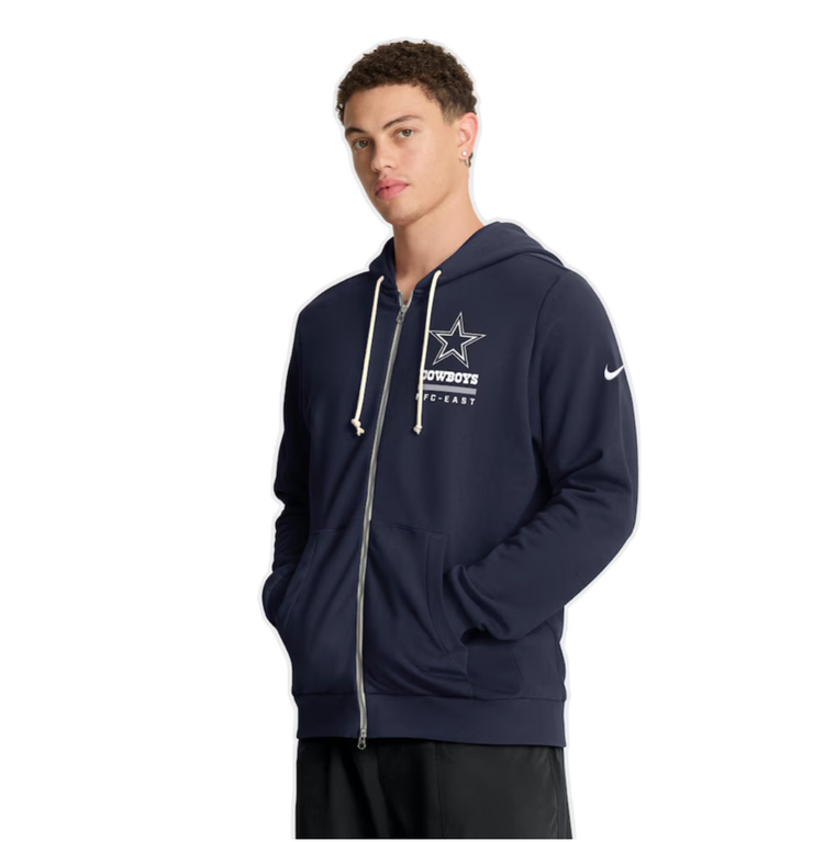 Nike Dallas Cowboys Men's 2026 Sideline Full-Zip Hoodie