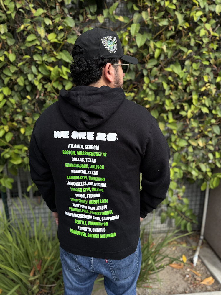 FIFA Host Cities Men's FIFA 2026 Futbol Black Pullover Hoodie