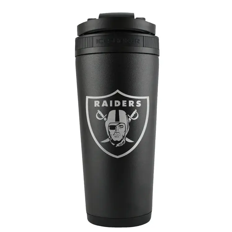 Wincraft Stainless Steel Black Ice Shaker Tumbler 26 oz - Raiders