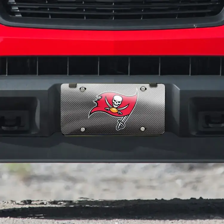 Wincraft Raiders Black Shield Logo Specialty Acrylic License Plate