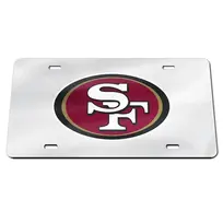 Wincraft 49ers Chrome Logo Specialty Acrylic License Plate