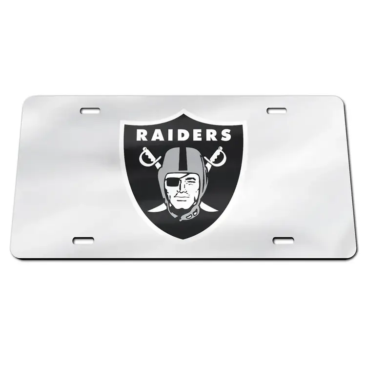 Wincraft Raiders Chrome Logo Specialty Acrylic License Plate