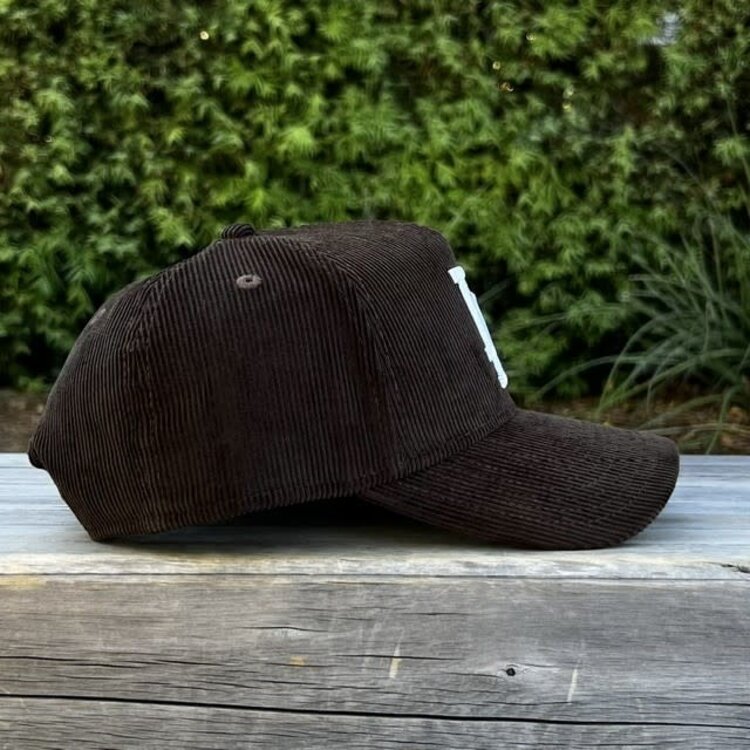 New Era LA Dodgers Brown Corduroy 940 A-Frame