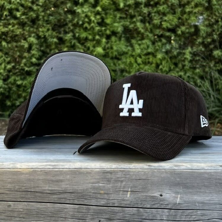 New Era LA Dodgers Brown Corduroy 940 A-Frame