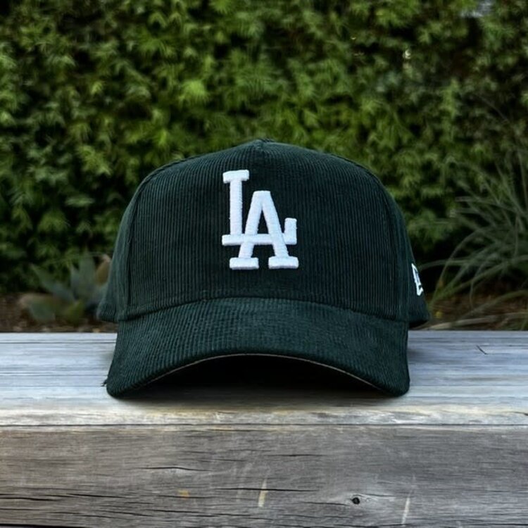 New Era LA Dodgers Dark Green Corduroy 940 A-Frame