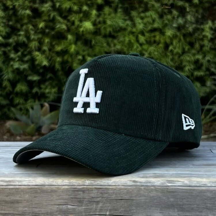 New Era LA Dodgers Dark Green Corduroy 940 A-Frame