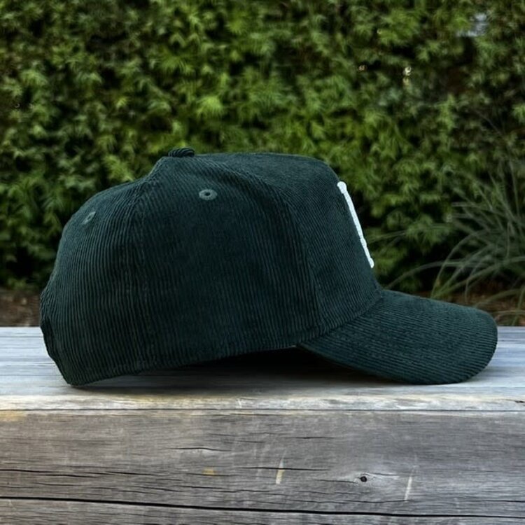 New Era LA Dodgers Dark Green Corduroy 940 A-Frame