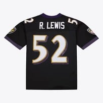 Mitchell and Ness NFL Baltimore Ravens Men's Mitchell & Ness 2004 Ray Lewis #52 Jersey Black