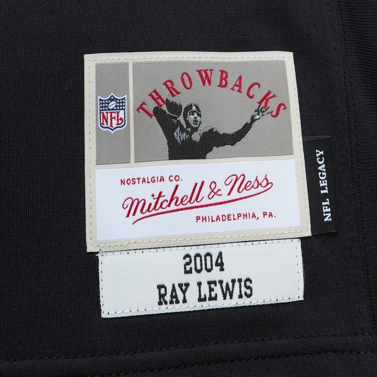 Mitchell and Ness NFL Baltimore Ravens Men's Mitchell & Ness 2004 Ray Lewis #52 Jersey Black