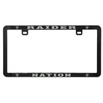 Wincraft Raiders License Plate Frame Black