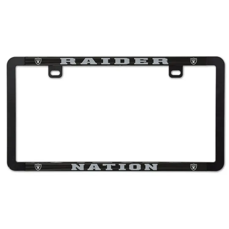 Wincraft Raiders License Plate Frame Black
