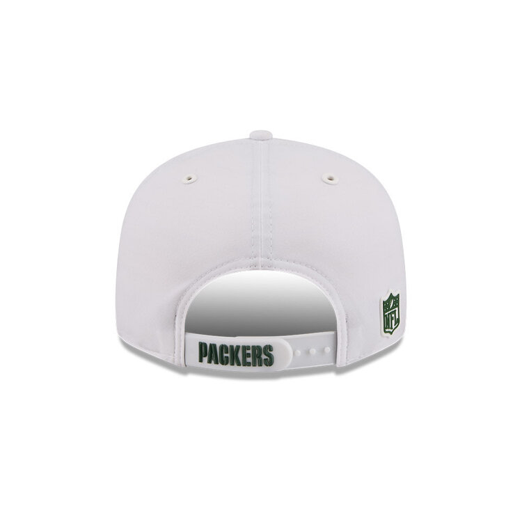 New Era Green Bay Packers White 2026 Sideline 950 Snapback