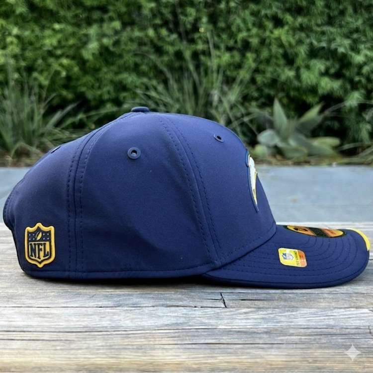 New Era Chargers Obsidian Blue 2026 Sideline 970 Stretch Snap Adjustable