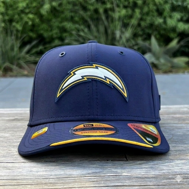 New Era Chargers Obsidian Blue 2026 Sideline 970 Stretch Snap Adjustable