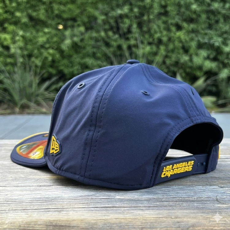 New Era Chargers Obsidian Blue 2026 Sideline 970 Stretch Snap Adjustable