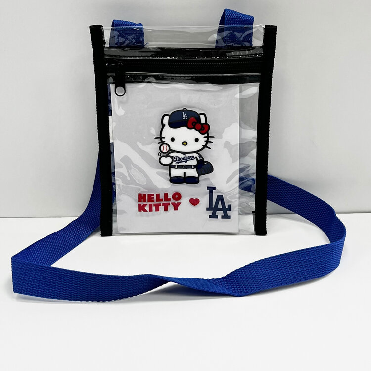 Forever Collectibles LA Dodgers x Hello Kitty Clear Stadium Shoulder Bag