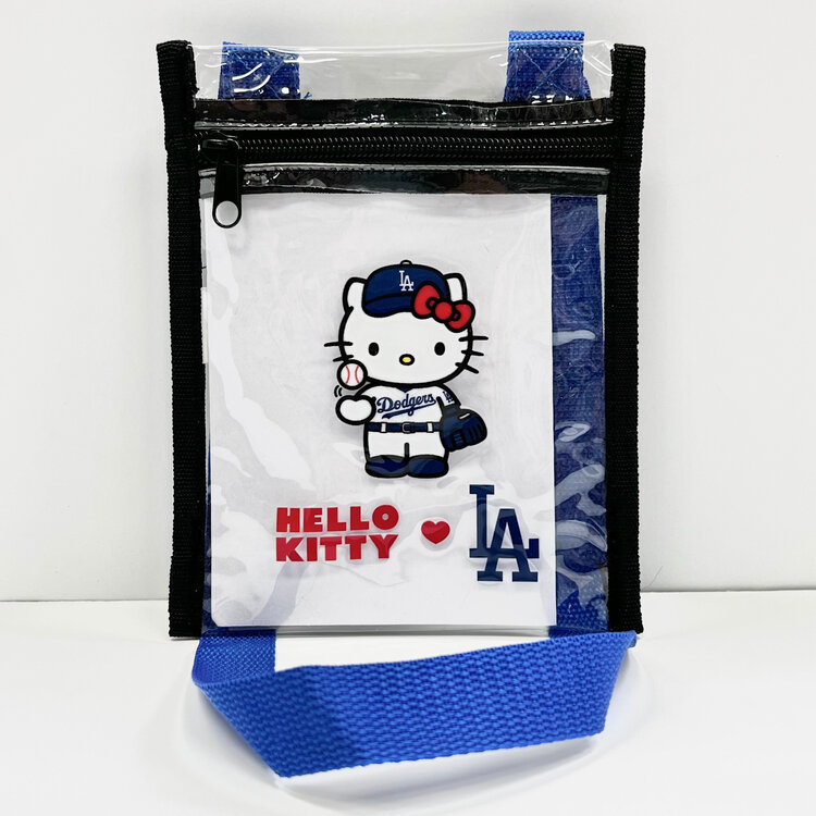 Forever Collectibles LA Dodgers x Hello Kitty Clear Stadium Shoulder Bag