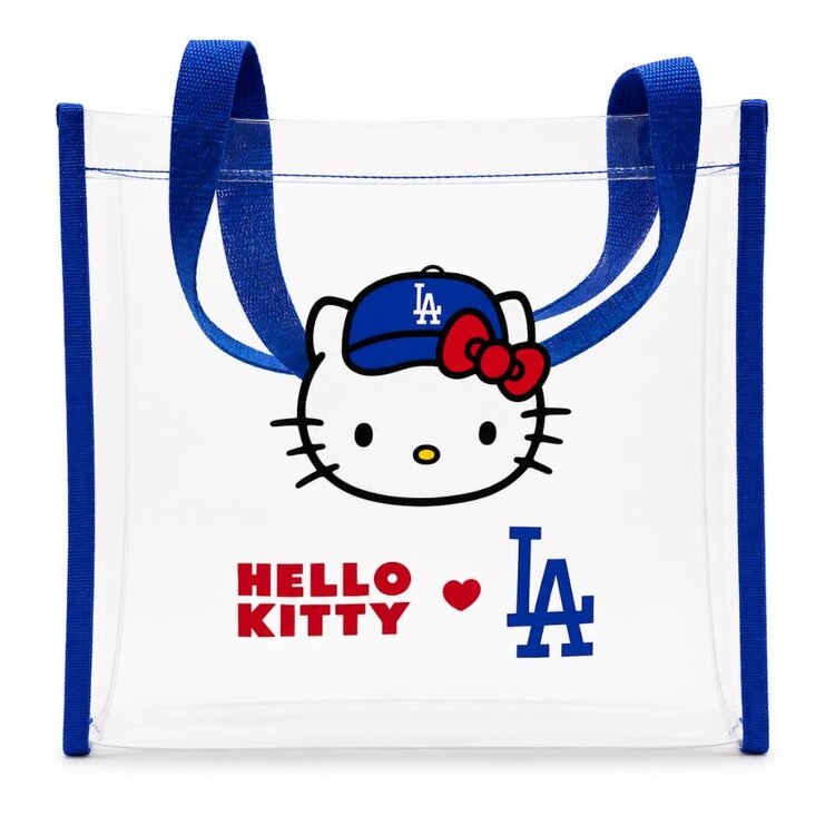 Forever Collectibles LA Dodgers x Hello Kitty Clear Stadium Tote Bag