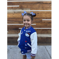 LA x Hello Kitty Collab TODDLER Royal Reversible Varsity Jacket