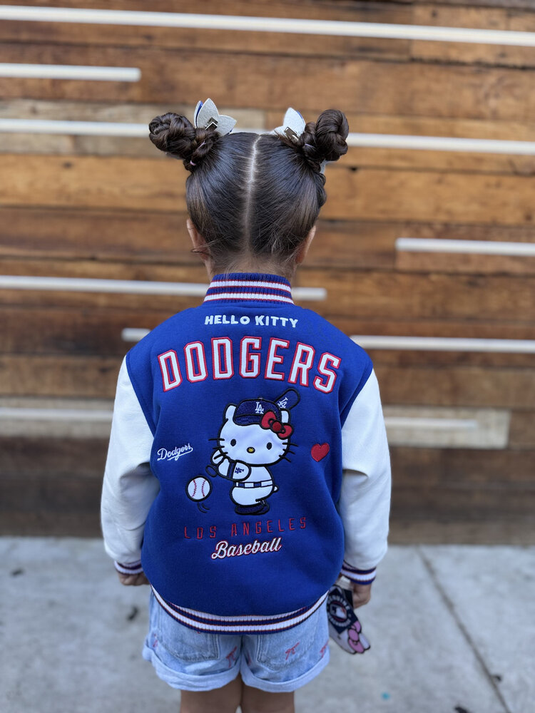 LA x Hello Kitty Collab TODDLER Royal Reversible Varsity Jacket