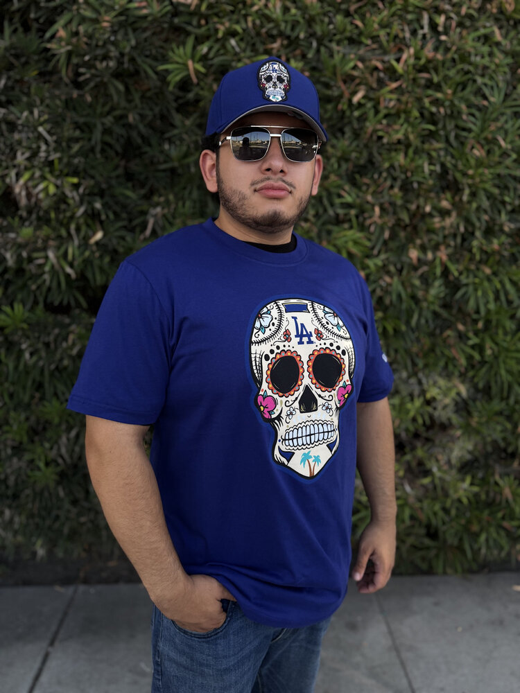 New Era LA NE Sugar Skull Royal 2.0 Tee
