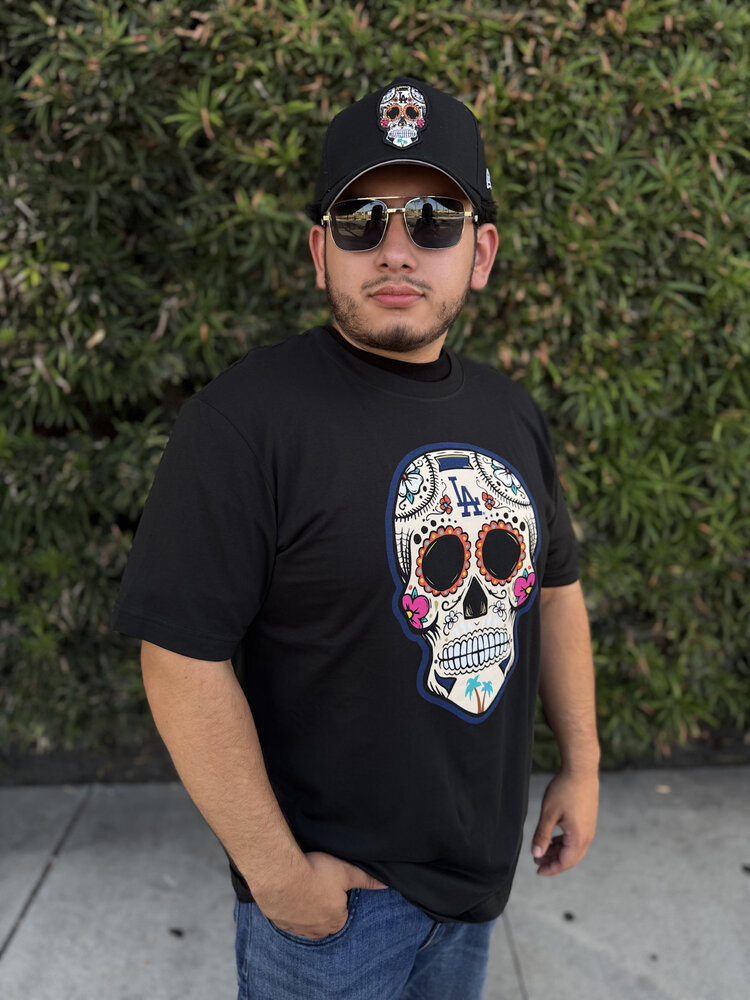 New Era LA NE Sugar Skull Black 2.0 Tee