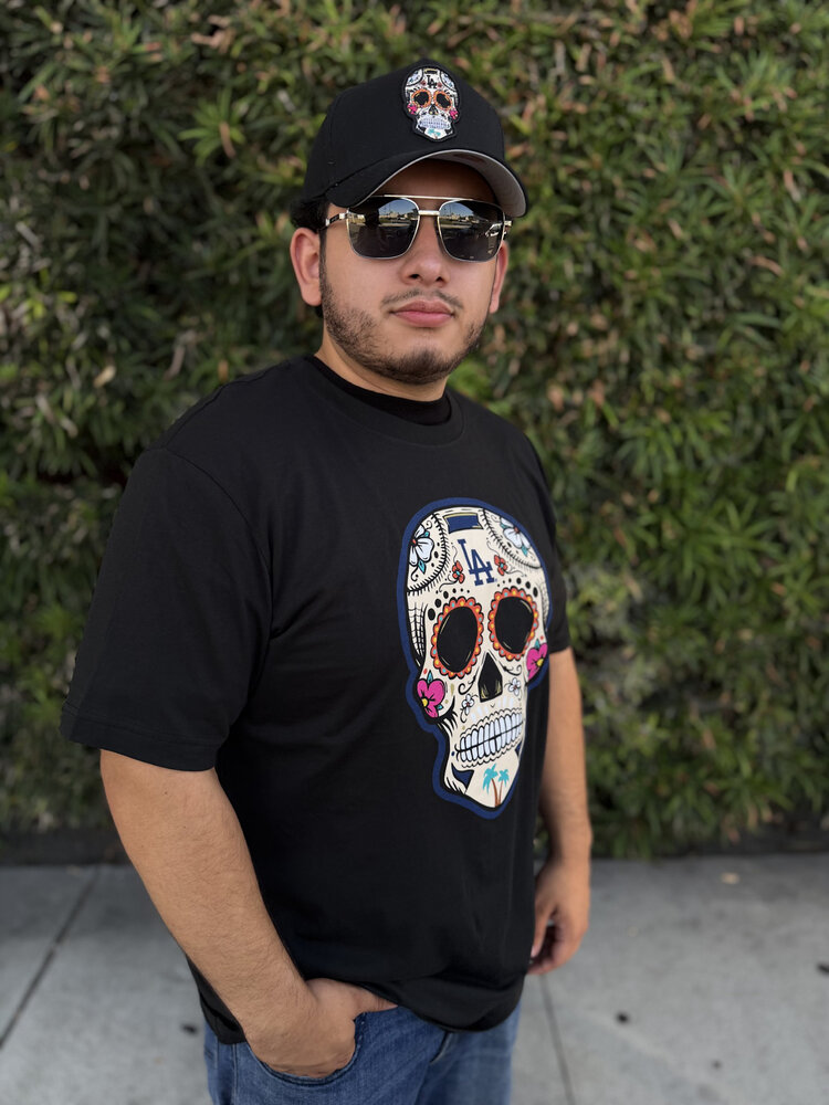 New Era LA NE Sugar Skull Black 2.0 Tee