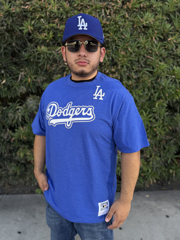 Mitchell and Ness LA Dodgers Men's M&N Gameday Classic Royal SS Tee