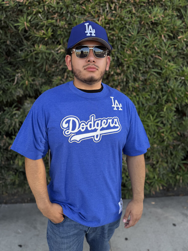 Mitchell and Ness LA Dodgers Men's M&N Gameday Classic Royal SS Tee