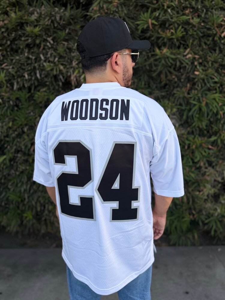 Mitchell and Ness NFL Raiders Men's M&N 1998 Charles Woodson Jersey White