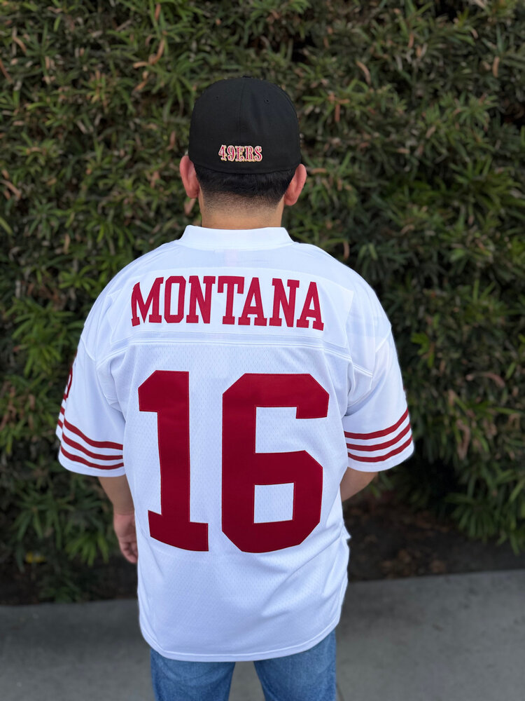 Mitchell and Ness NFL San Francisco 49ers Men's Mitchell & Ness 1990 Joe Montana #16 Jersey White