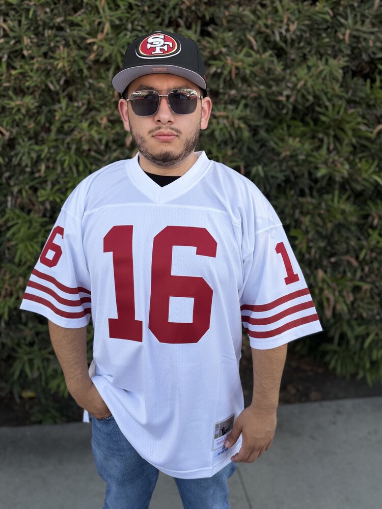 Mitchell and Ness NFL San Francisco 49ers Men's Mitchell & Ness 1990 Joe Montana #16 Jersey White