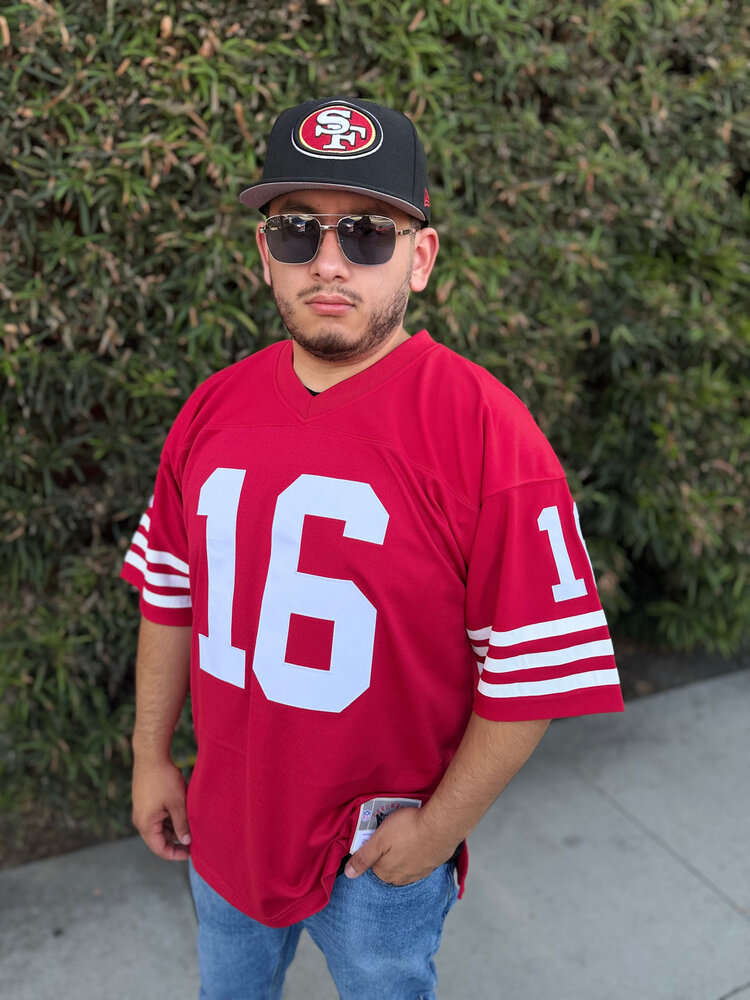 Mitchell and Ness NFL San Francisco 49ers Men's Mitchell & Ness 1990 Joe Montana #16 Jersey Red