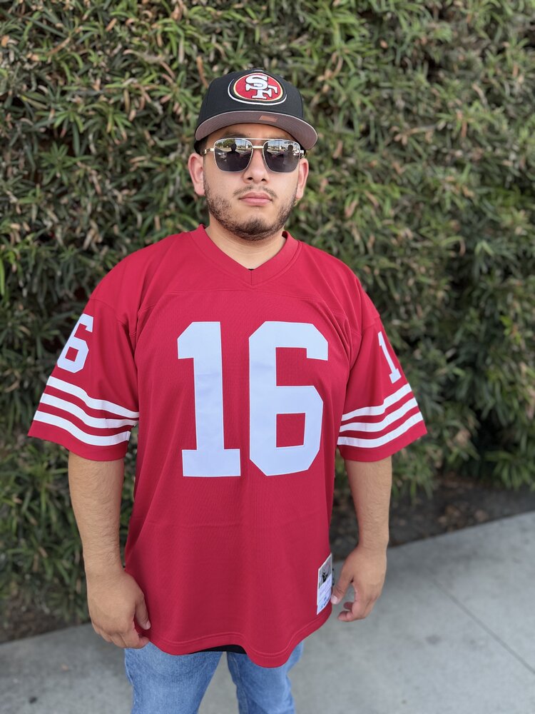 Mitchell and Ness NFL San Francisco 49ers Men's Mitchell & Ness 1990 Joe Montana #16 Jersey Red