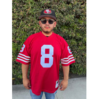 Mitchell and Ness SF 49ers Men's Mitchell & Ness 1990 Steve Young #8 Jersey Red
