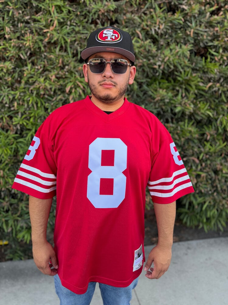 Mitchell and Ness SF 49ers Men's Mitchell & Ness 1990 Steve Young #8 Jersey Red