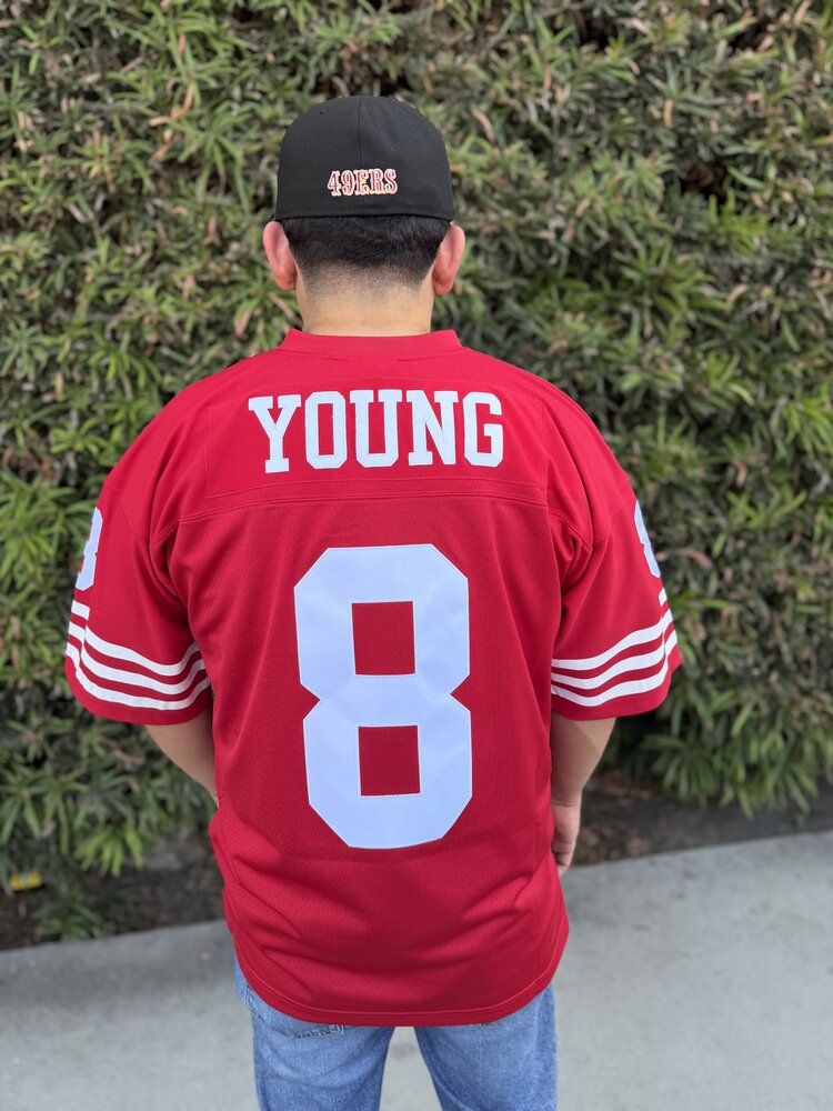Mitchell and Ness SF 49ers Men's Mitchell & Ness 1990 Steve Young #8 Jersey Red