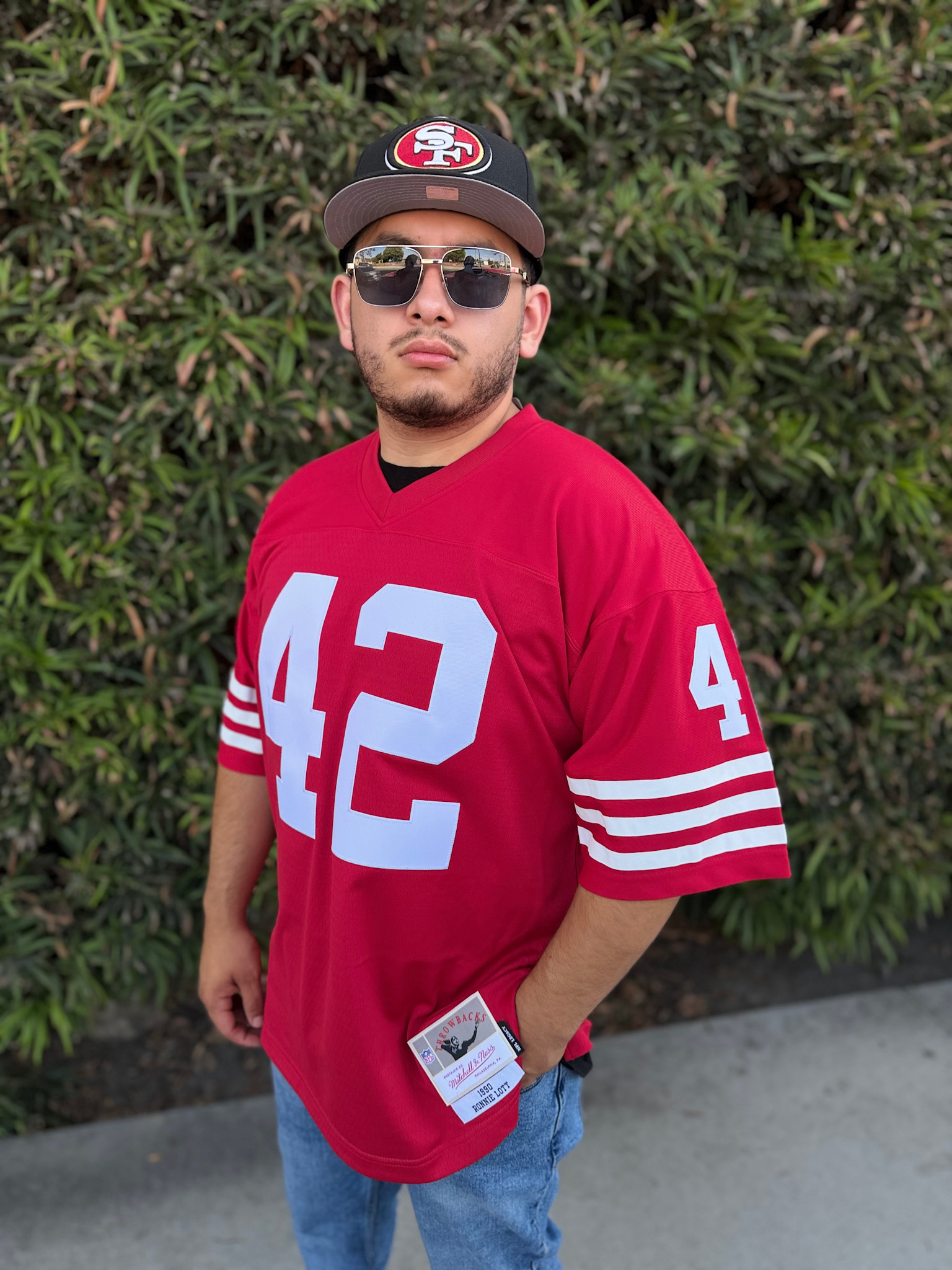 NFL San Francisco 49ers Men's Mitchell & Ness 1990 Ronnie Lott #42