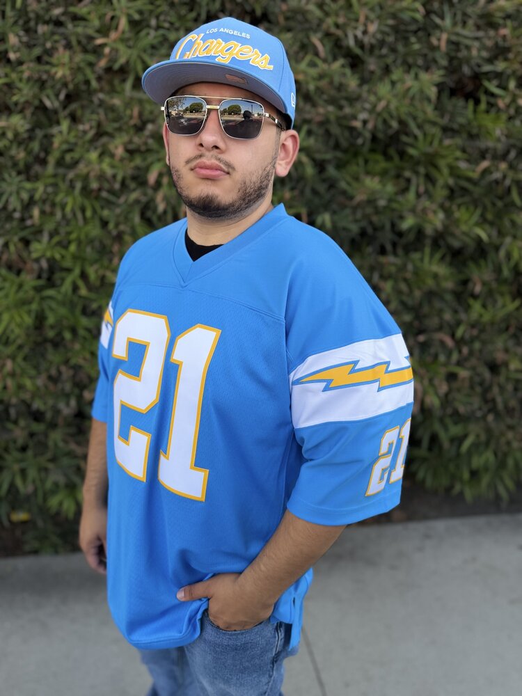Mitchell and Ness Chargers Men's M&N 2006 LaDainian Tomlinson #21 Jersey Blue