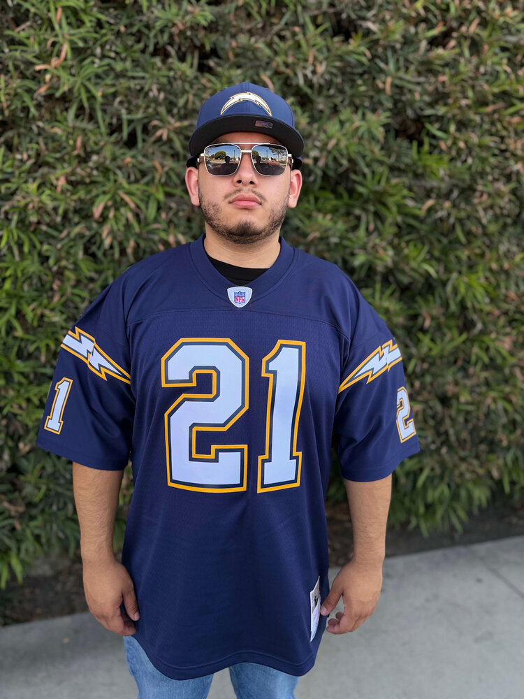 Mitchell and Ness Chargers Men's M&N 2006 LaDainian Tomlinson #21 Jersey Navy